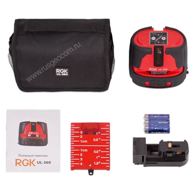 Лазерный уровень RGK UL-360 с калибровкой Лазерный уровень RGK UL-360 с калибровкой