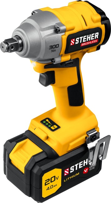 Гайковерт бесщеточный CWB-300-1 STEHER 1 АКБ Гайковерт бесщеточный CWB-300-1 STEHER 1 АКБ
