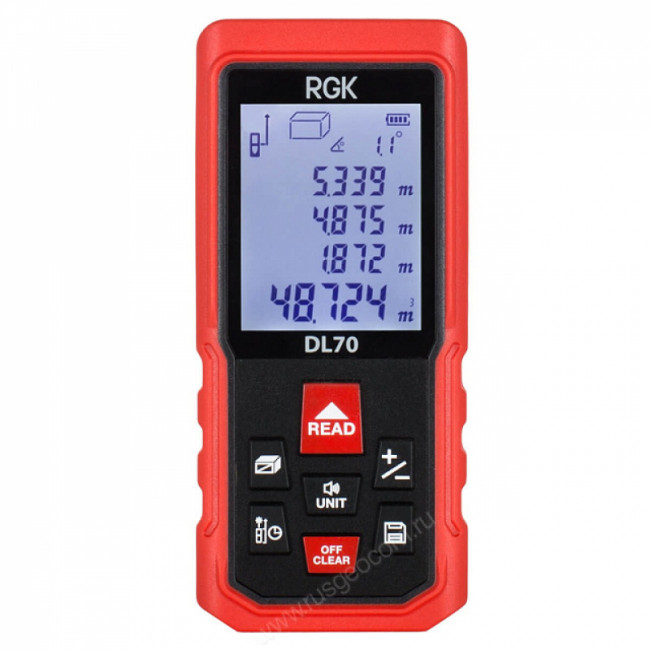 Лазерный дальномер RGK DL70 (с поверкой) Лазерный дальномер RGK DL70 (с поверкой)