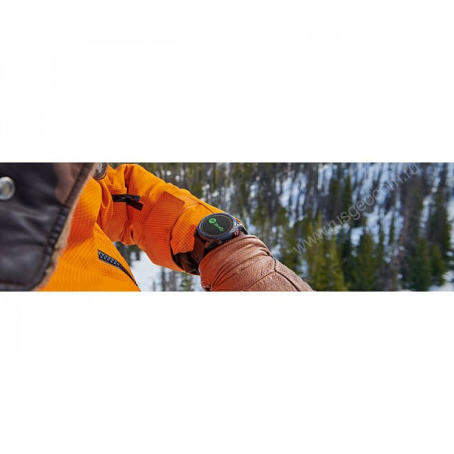 Часы Garmin Fenix 7 Solar серый с черным ремешком