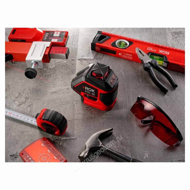 Лазерный уровень RGK PR-81 с калибровкой Лазерный уровень RGK PR-81 с калибровкой