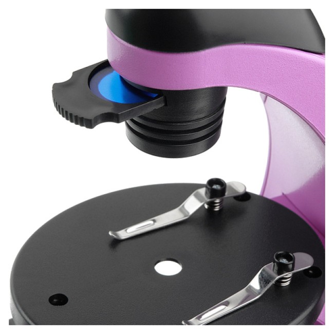 Микроскоп школьный Микромед Эврика 40x-320x инвертированный (аметист)