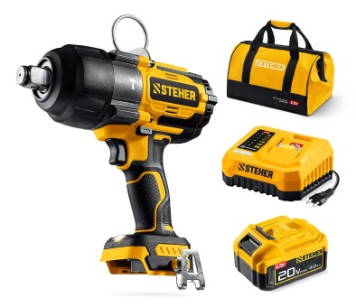 Ударный гайковерт CWB-1000-41 STEHER 20 В, 1000 Н·м, 1 АКБ LMS (4 А·ч)