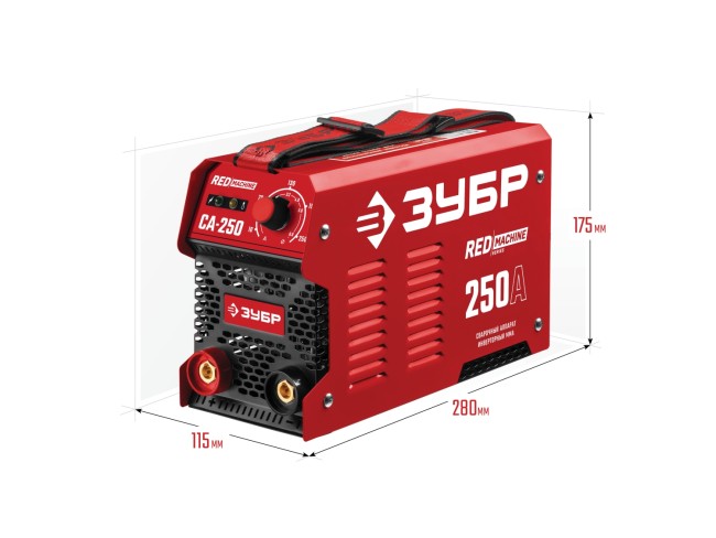 Сварочный аппарат инверторный СА-250 ЗУБР ММА