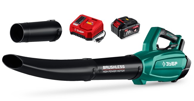 Воздуходувка аккумуляторная ВА-800-41 ЗУБР 20 В, 800 м3/ч, 1 АКБ LMS (4 Ач)