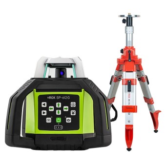 Комплект: ротационный нивелир RGK SP-612G + элевационный штатив RGK SH-170 Комплект: ротационный нивелир RGK SP-612G + элевационный штатив RGK SH-170