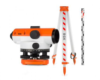 Комплект оптический нивелир RGK C-20 штатив  рейка - 3 в 1