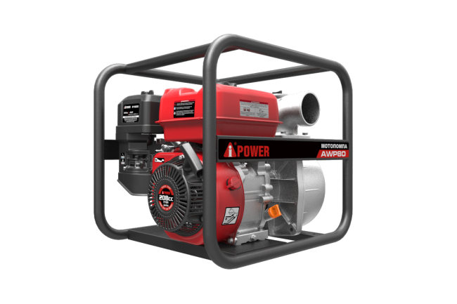 Бензиновая мотопомпа для чистой воды A-iPower AWP80 Бензиновая мотопомпа для чистой воды A-iPower AWP80