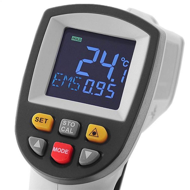 Инфракрасный измеритель температуры с цветным дисплеем МЕГЕОН 16750