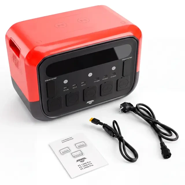 Портативная электростанция AMO PS 2400 Pro красная