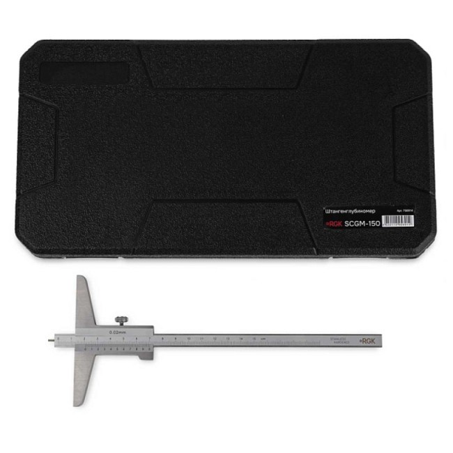 Штангенглубиномер RGK SCGM-150 с калибровкой Штангенглубиномер RGK SCGM-150 с калибровкой
