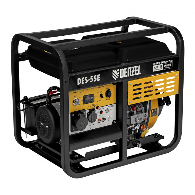 Генератор дизельный DES-55E, 5,5 кВт Denzel