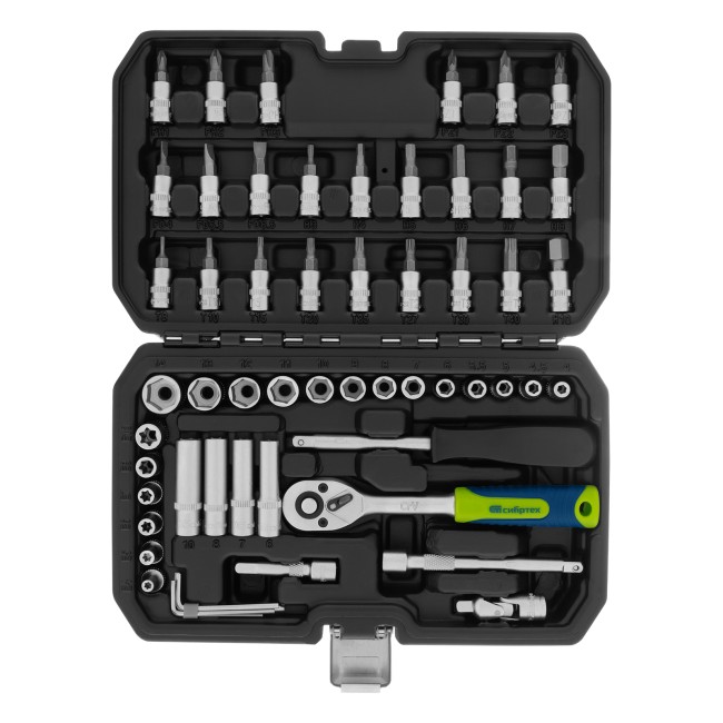 Набор инструментов 1/4" 56 предметов Сибртех