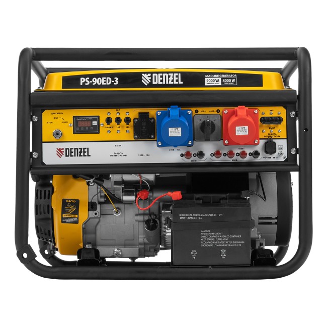 Генератор бензиновый PS 90 ED-3, 9.0 кВт Denzel Генератор бензиновый PS 90 ED-3, 9.0 кВт Denzel