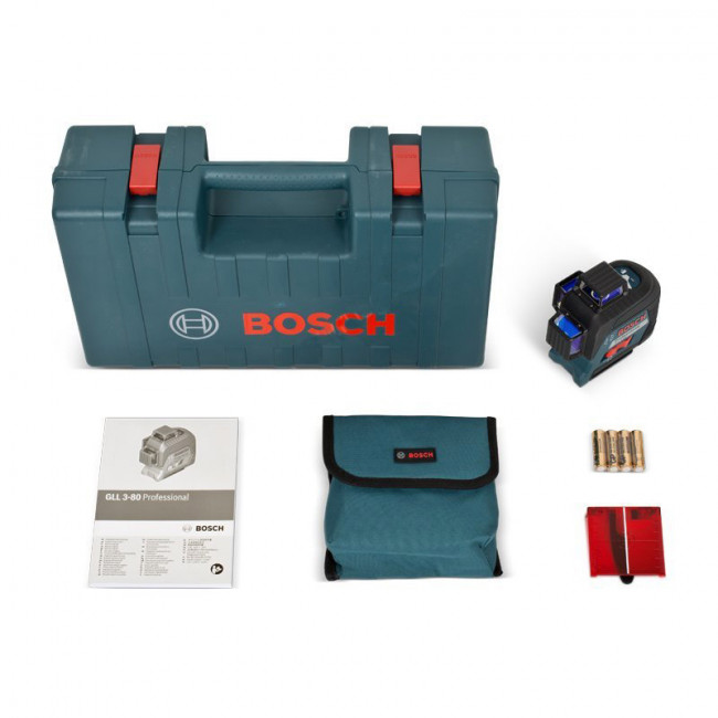 Лазерный уровень Bosch GLL 3-80 + кейс (0.601.063.S00)