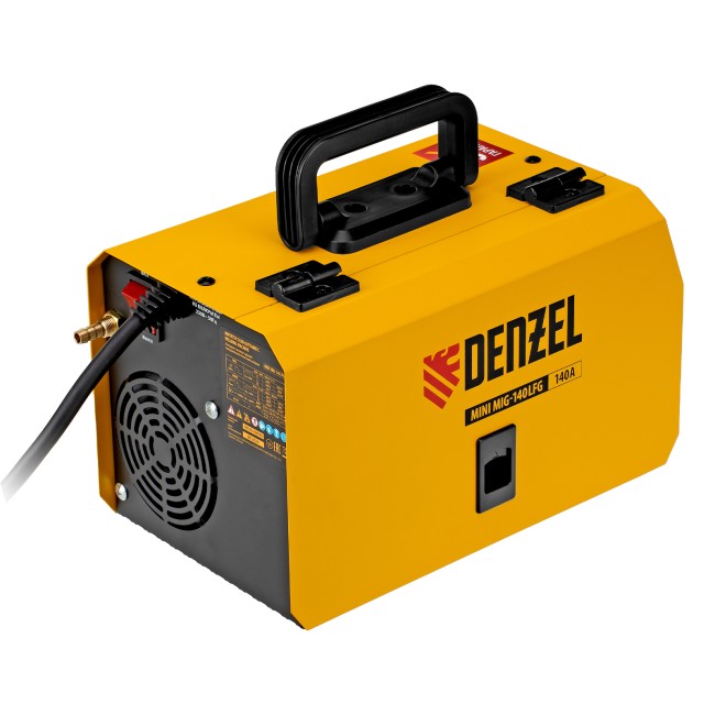 Аппарат инвертор. полуавтомат. сварки Mini MIG-140LFG, 140 А, ПВ 60% Denzel
