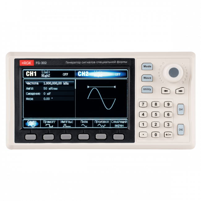 Генератор сигналов специальной формы RGK FG-302