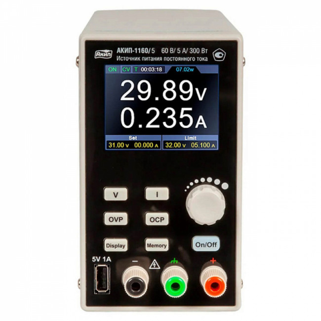 Источник питания постоянного тока АКИП-1160/5 Источник питания постоянного тока АКИП-1160/5