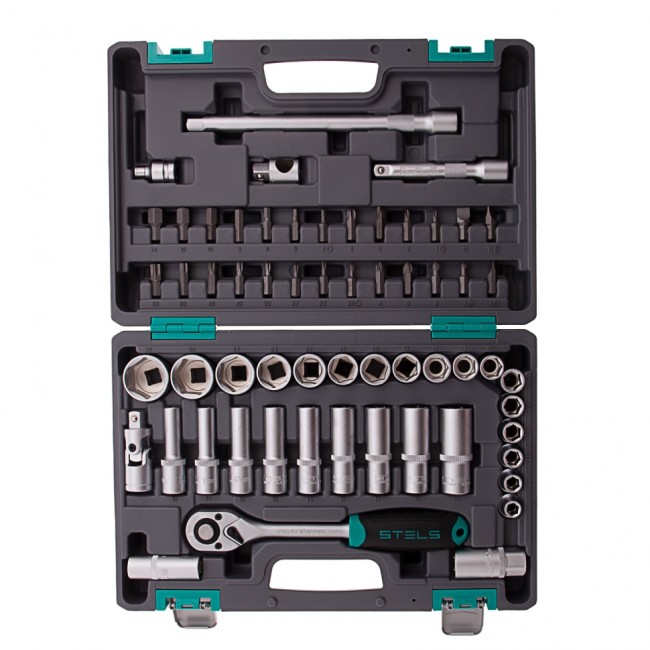 Набор инструментов, 1/2", CrV 60 предметов Stels