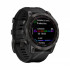 Часы Garmin Fenix 7 Sapphire Solar титановый серый DLC с черным ремешком